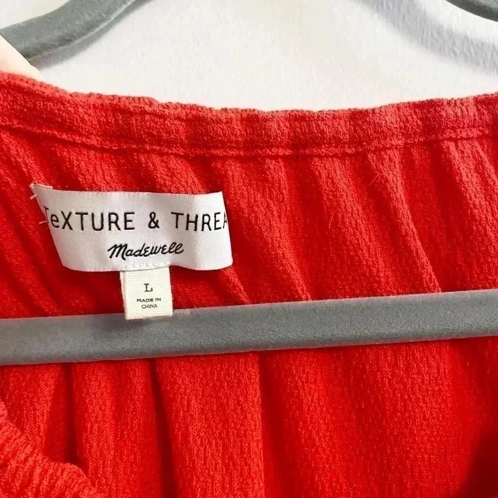 Madewell bright red mini‎ dress Large